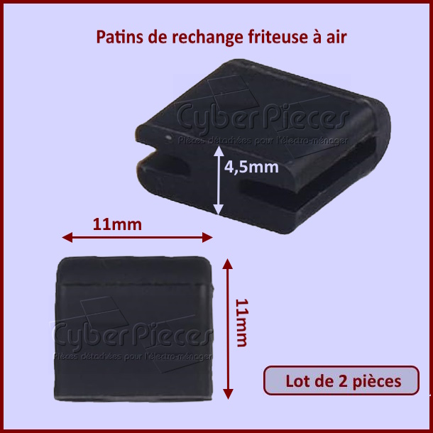 Lot de 2 Patins d'ajustement friteuse Air Fryer