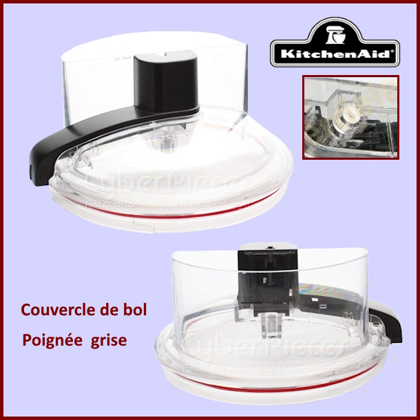 Couvercle de bol poignÃ©e grise Kitchenaid W10592807