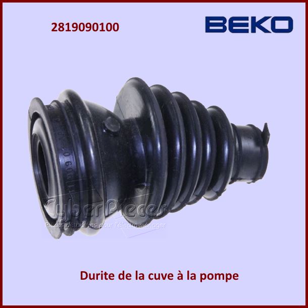 Durite de la cuve à la pompe Beko 2819090100 -  Pièces machine à laver