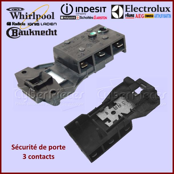 Sécurité de porte 3 contacts Electrolux 50680372005 -  Pièces machi...
