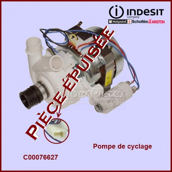 Pompe de cyclage complète Indesit C00076627 - Pièces lave-vaisselle