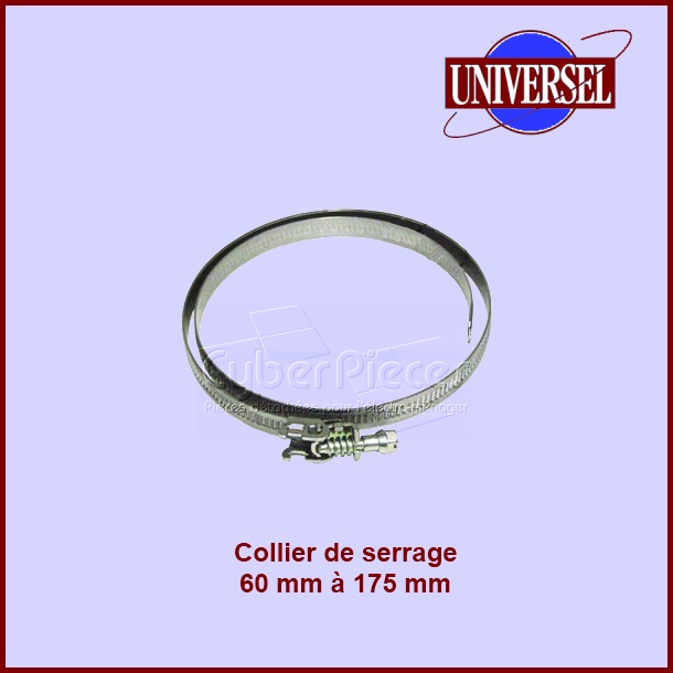 Collier pour gaine extensible Ø de 60 à 175mm