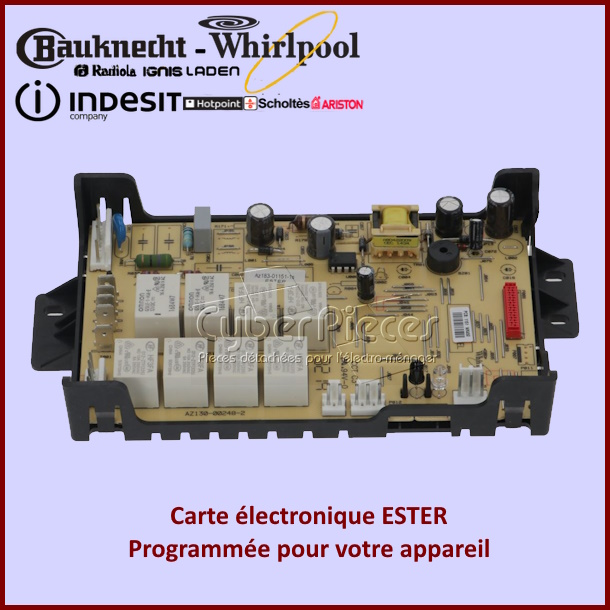 Carte Ã©lectronique ESTER vierge Whirlpool 481010469804