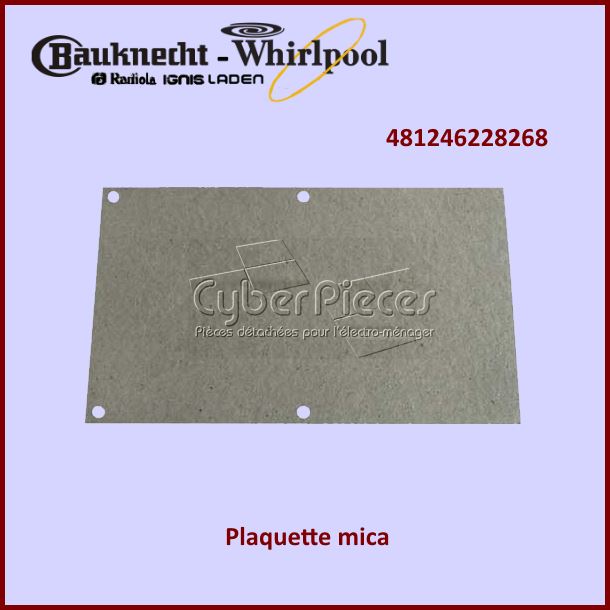 Plaque Mica Whirlpool 481246228268 - Pièces Micro-ondes