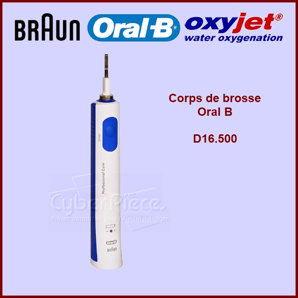 Corps de brosse à dents D16.500 Braun 67040206 - Pièces hygiène