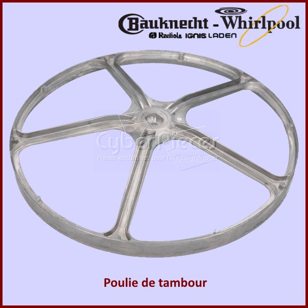 Poulie de tambour Whirlpool 480111102563 -  Pièces machine à laver