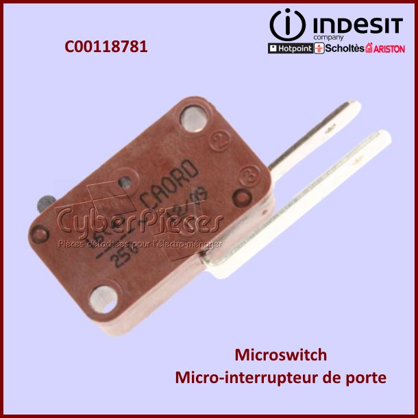 Micro-interrupteur Indesit C00118781 - Pièces lave-vaisselle