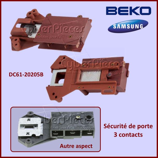 SÃ©curitÃ© de porte Samsung DC61-20205B -  PiÃ¨ces machine Ã  laver