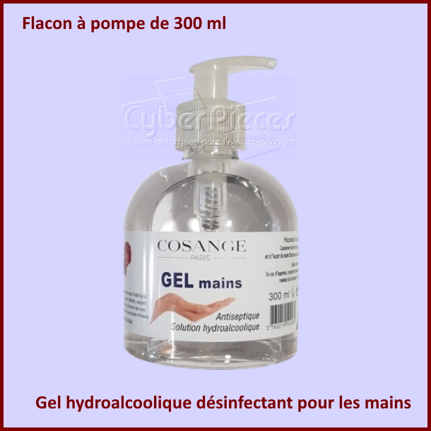 Gel hydroalcoolique désinfectant pour les mains