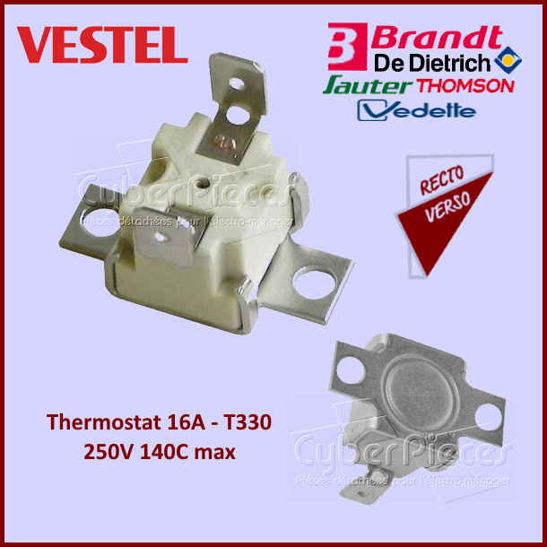 Thermostat 16A - T330 - 250V Vestel 32009199