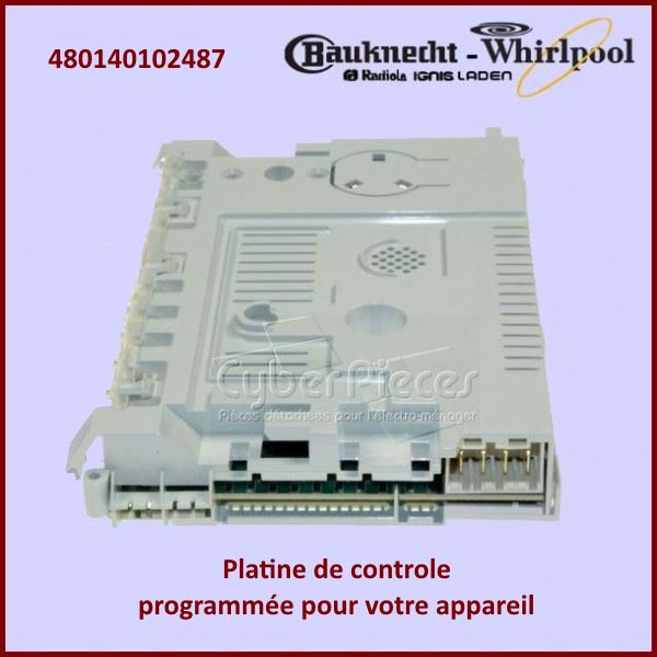 Carte Ã©lectronique configurÃ© Whirlpool 480140102487 - PiÃ¨ces lave-v...