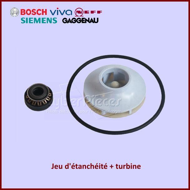 Jeu d'étanchéité + turbine Bosch 00419027 - Pièces lave-vaisselle
