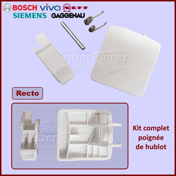 Poignée de hublot blanche Bosch 00050099