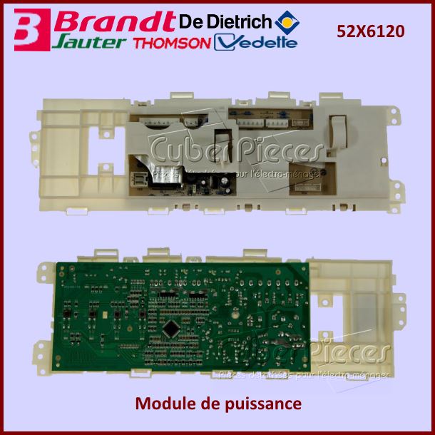 Carte électronique Brandt 52X6120 -  Pièces machine à laver