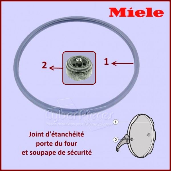 Joint de porte Cuisson Vapeur ( Imperial ou Miele) - Pièces four