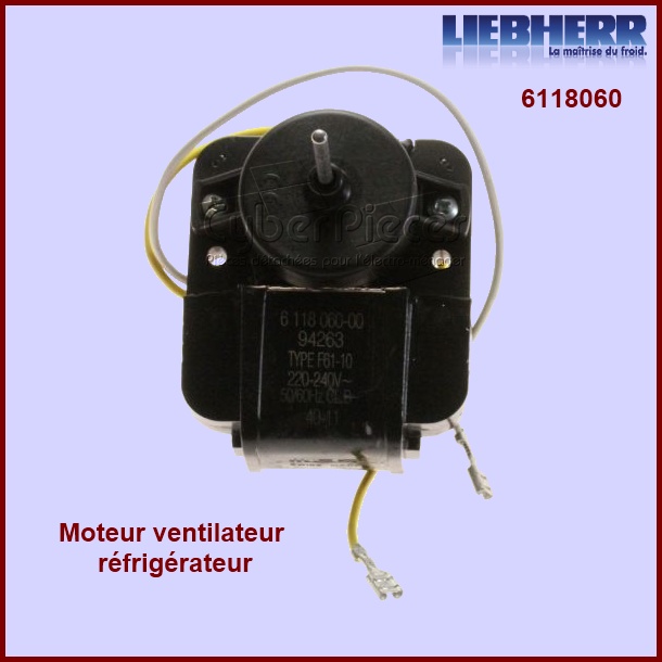 Ventilateur réfrigérateur 6118060 sans hélice - Pièces réfrigérateu...