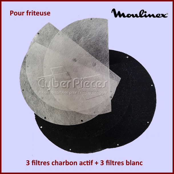 Lot de filtres friteuse Moulinex 9710040