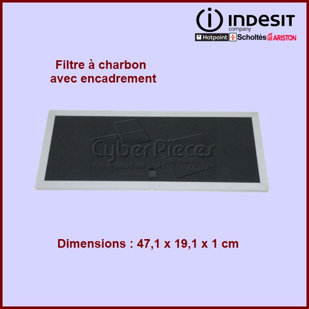 Filtre à charbon C00136443 - Pièces hotte