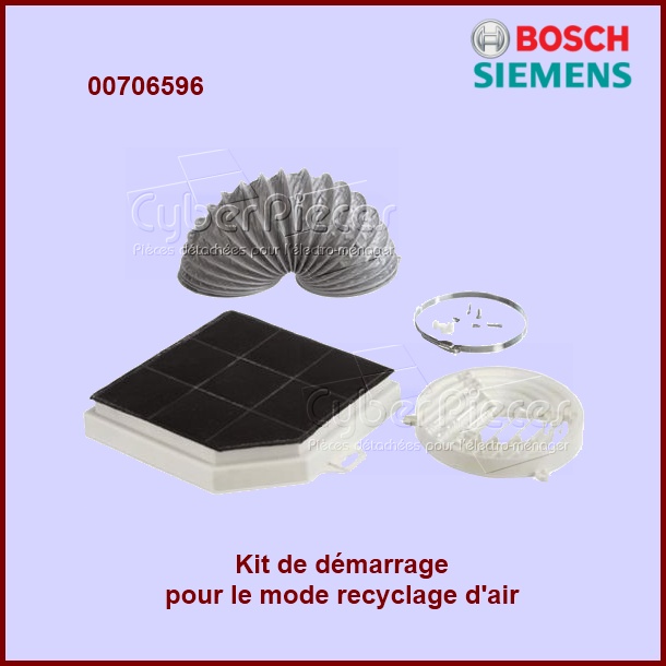 Kit de démarrage pour mode recyclage air 00706596 - Pièces hotte