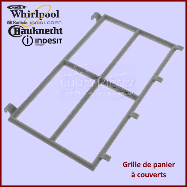Grille amovible filtre de panier à couverts Whirlpool 481248058306