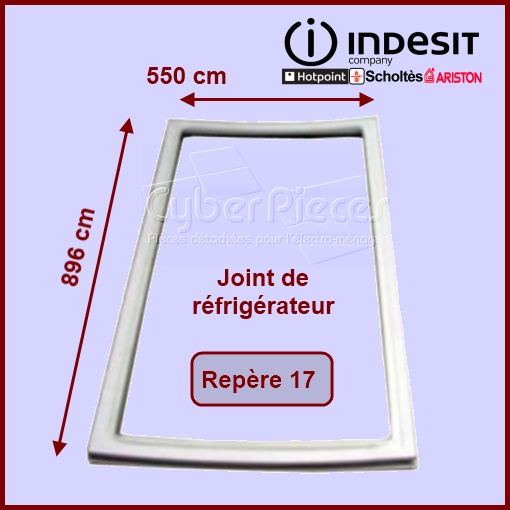 Joint de réfrigérateur 550x896mm C00115567