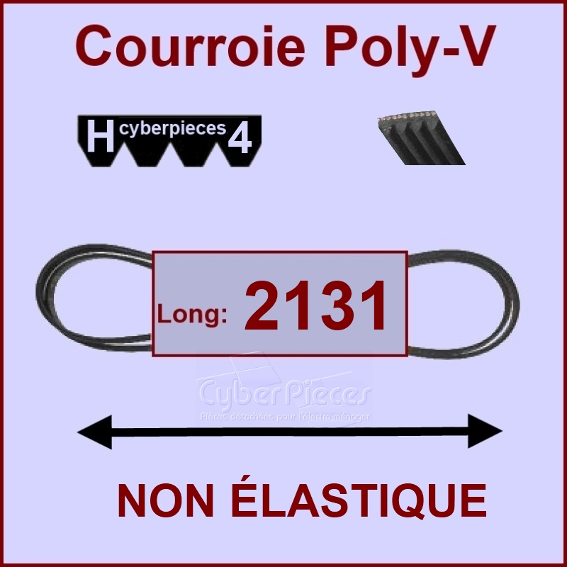Courroie 2131H4 non élastique 00491679 - Pièces sèche-linge
