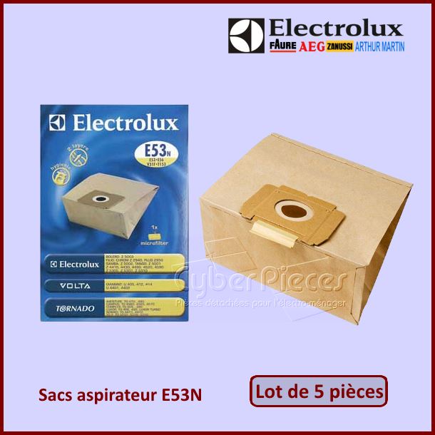 Sacs Aspirateur E53N Electrolux 9001959585 - Pièces aspirateur
