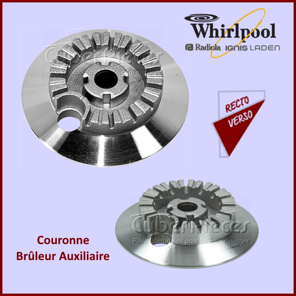 Couronne Brûleur Auxiliaire 481936078397 - Pièces table de cuisson