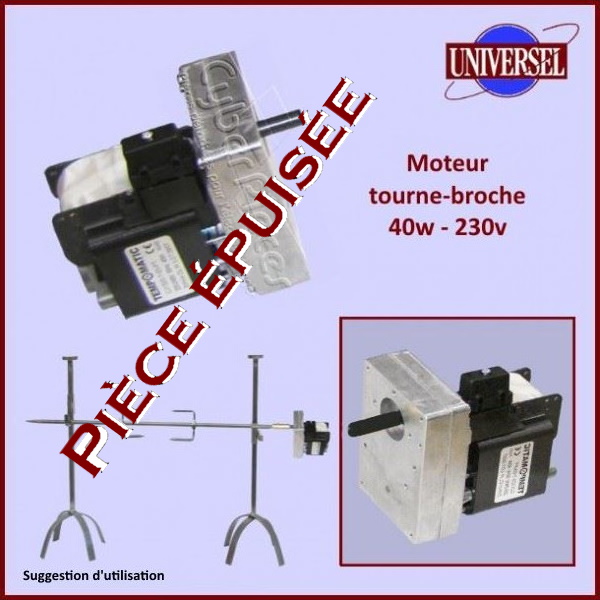 Moteur de tourne-broche 40kg - 230V Tempomatic  ***Pièce épuisée***
