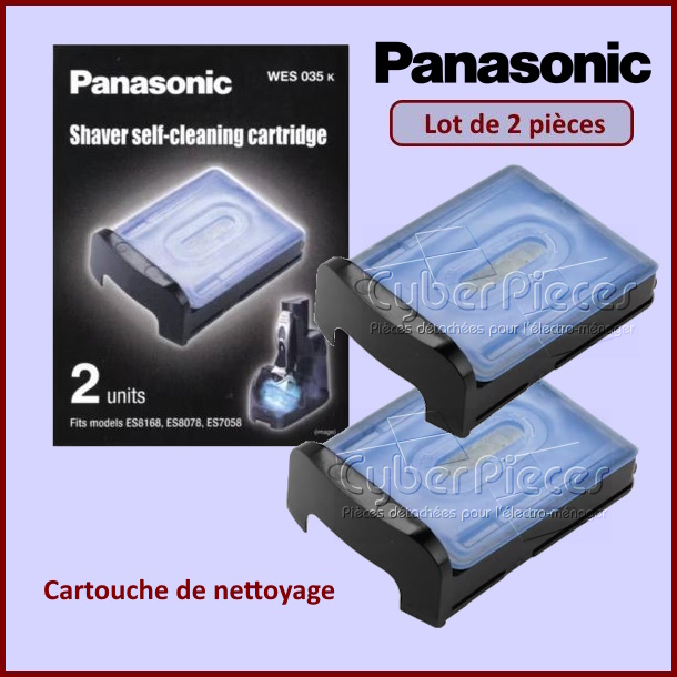 Lot de 2 cartouches de nettoyage Panasonic WES035K