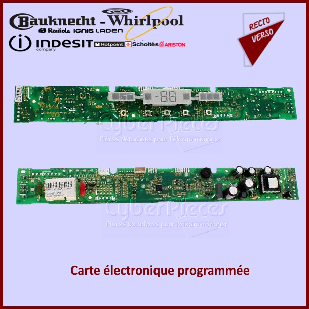 Carte électronique programmée Indesit C00637894