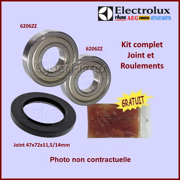 Kit palier Electrolux 1249652007 -  Pièces machine à laver