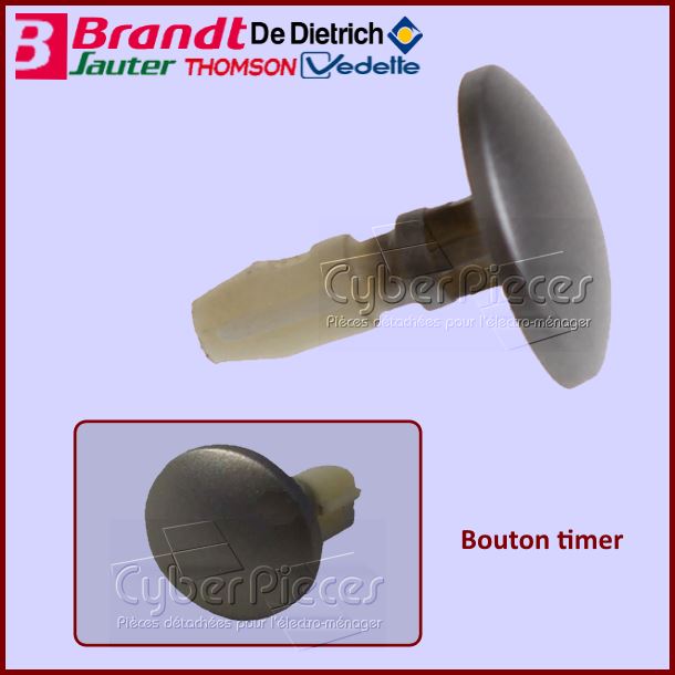 Bouton d'horloge de timer Brandt XZ2E00001 - Pièces four
