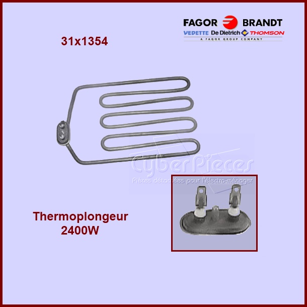 Thermoplongeur 2400w Brandt 31x1354 - Pièces lave-vaisselle