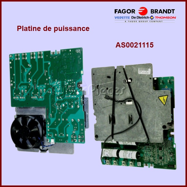 Carte Ã©lectronique de puissance AS0021115 - PiÃ¨ces table de cuisson