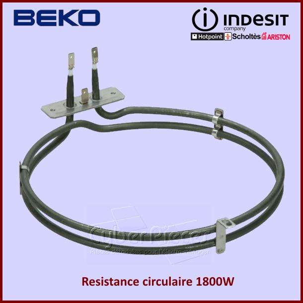 Resistance circulaire 1800W Beko 262900074 - Pièces four