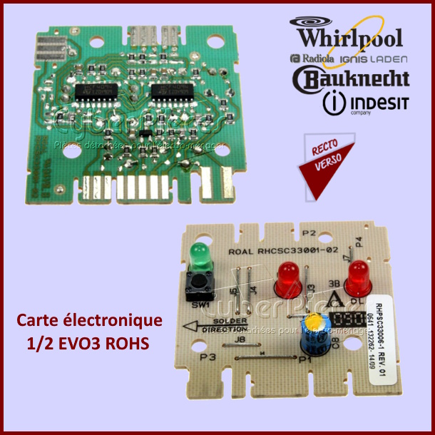 Carte Ã©lectronique 1/2 EVO3 ROHS Indesit C00143802