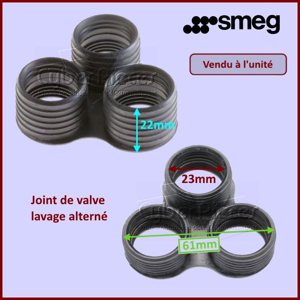 Joint de valve Smeg 754131795 - Pièces lave-vaisselle