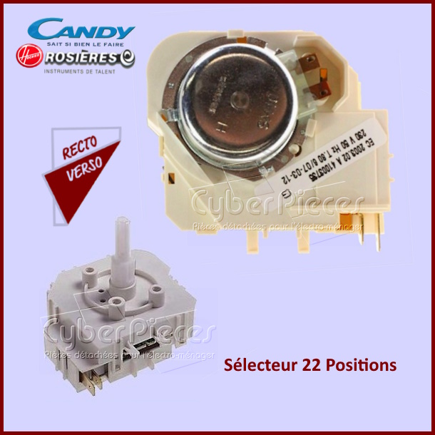 Programmateur ( Selecteur 22 Positions) 41003735 -  Pièces machine ...