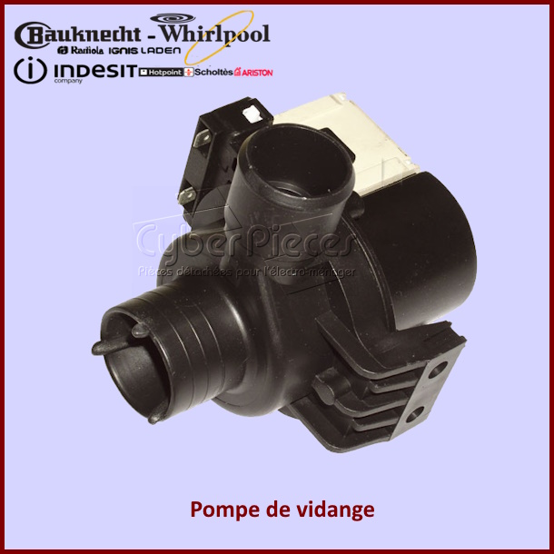 Pompe de vidange plaset Indesit C00108264 -  Pièces machine à laver