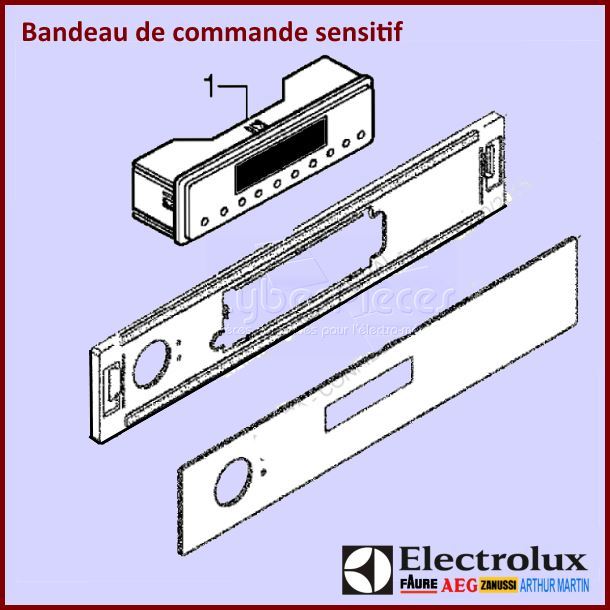 Programmateur Sensitif 357858045/2 Electrolux - Pièces four