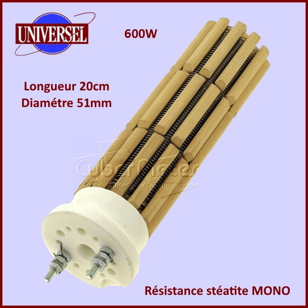 Résistance chauffe-eau stéatite 600W - MONO