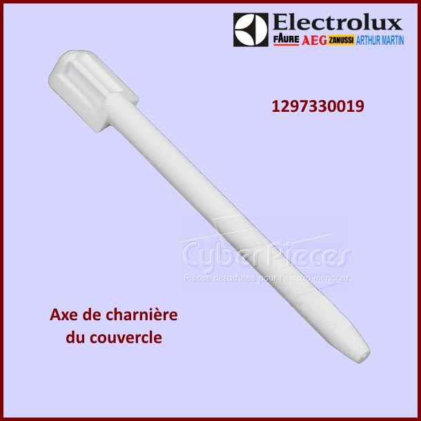 Axe charnière de couvercle Electrolux 1297330019 -  Pièces machine ...