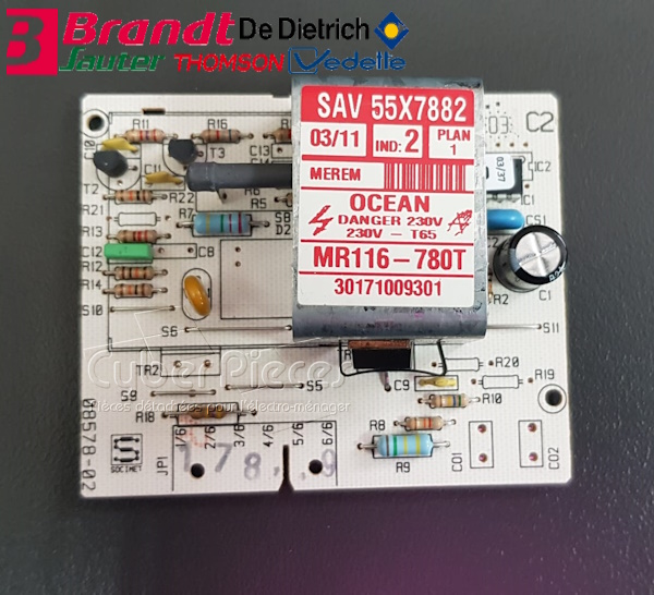 Carte électronique Brandt 55X7883