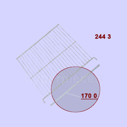 Profilé avant de clayette 480132102568 - Pièces réfrigérateur & con...