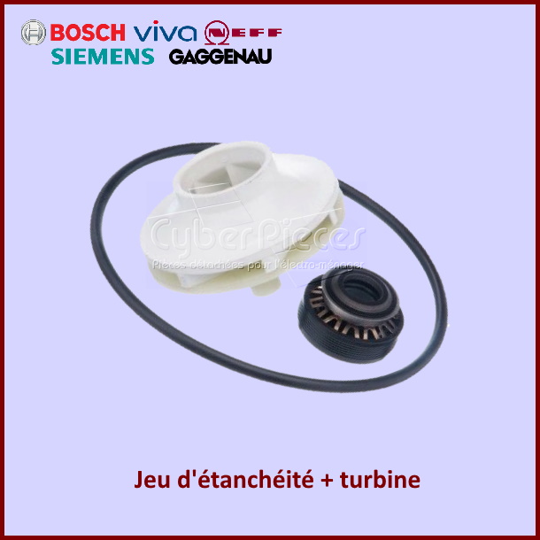 Jeu d'étanchéité + turbine Bosch 00183638 - Pièces lave-vaisselle