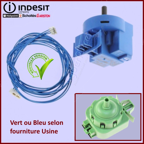 Pressostat avec câblage Indesit C00381612 540-AA-009 -  Pièces mach...