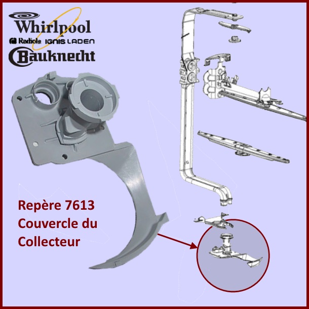 Couvercle Atlantic Whirlpool 480140102074 - Pièces lave-vaisselle