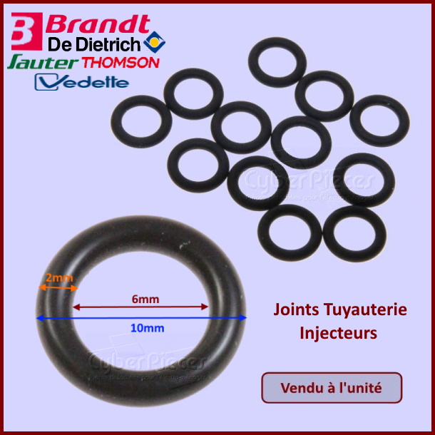 Lot de 12 Joints Tuyauterie/Injecteurs Brandt 71X7729 - Pièces four