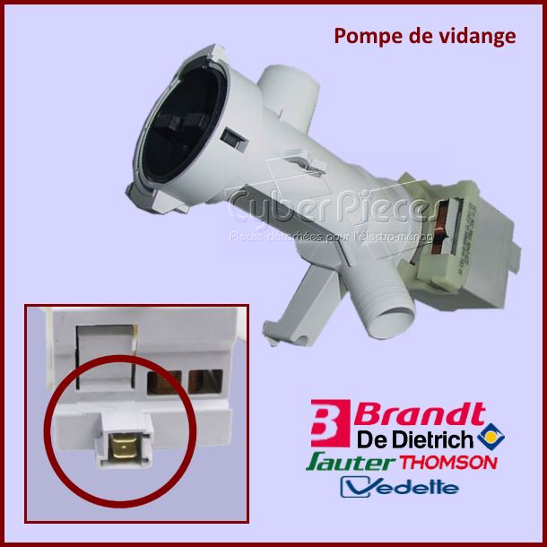 Pompe de vidange Brandt L71B014I1 -  Pièces machine à laver